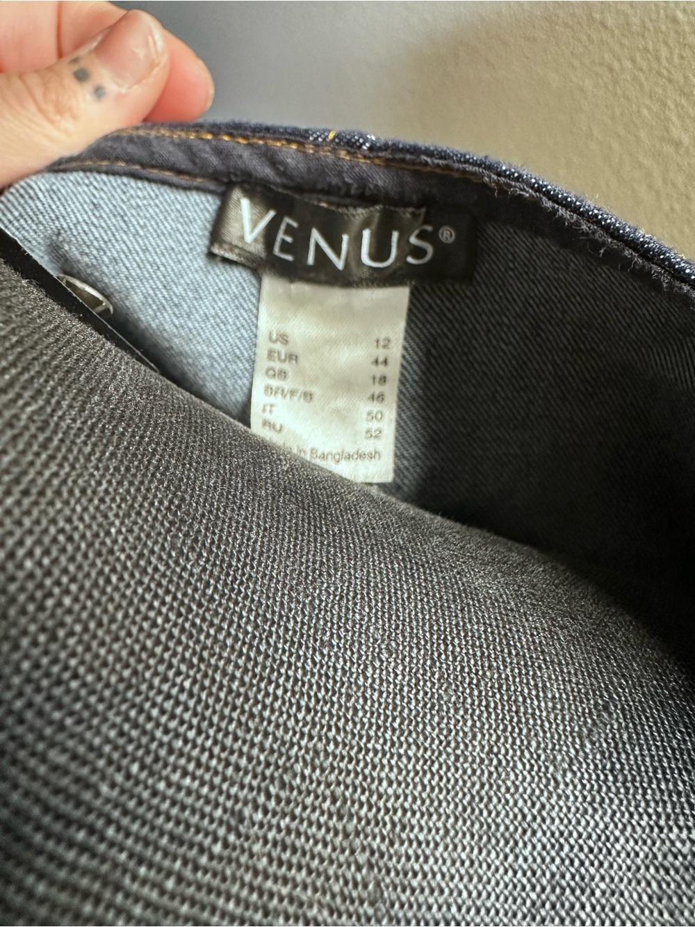 VENUS Dark Indigo Denim Vest - Picture 3 of 3